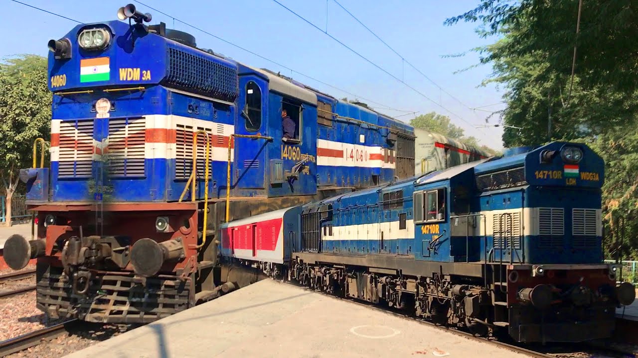 Route Diverted Long Distance Trains - TVC Rajdhani & Paschim Express | ALCO Delight under Wires