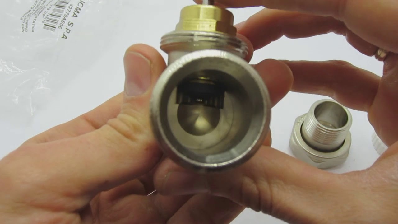 Термоклапан прямой 3/4" 30х1,5 мм ТМ ICMA(Италия)