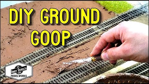 EASY Ground Goop scenery technique for your model railroad