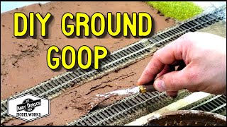 EASY Ground Goop scenery technique for your model railroad