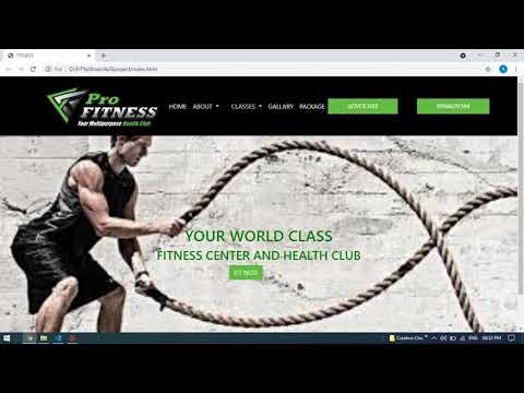 Fitness website coding//yaswin