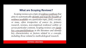 DOCTORAL ACADEMY: How a scoping review defines the gaps in the research