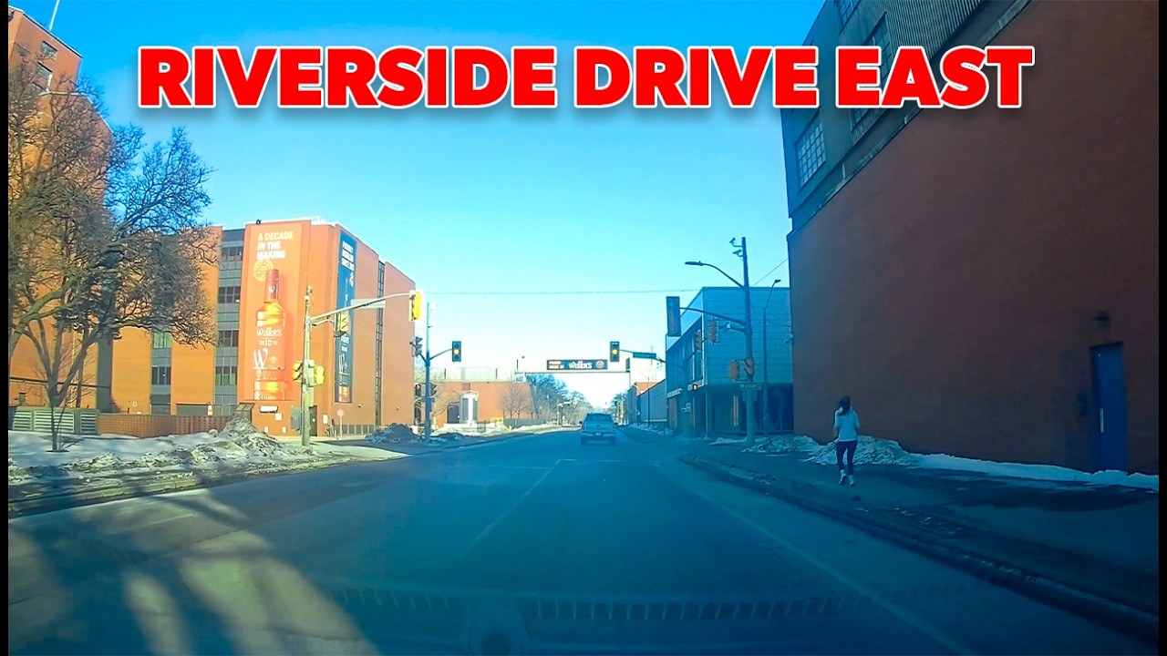 Riverside Drive East Windsor, Ontario 2026 | Full Scenic Riverfront Drive