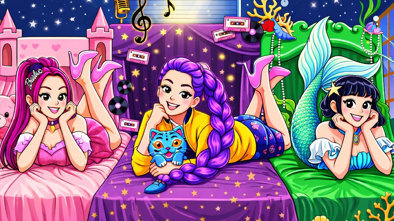 ¡HUNTRIX, PERO SON BARBIE Y SIRENAS! | KPop Demon Hunters Animación