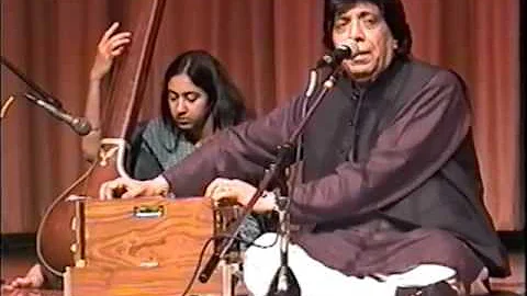 Ustad Fateh Ali Khan Sahib part 1 of 2 Raag Puriya Dhanashree, Thumri in Pahadi, Bhupali