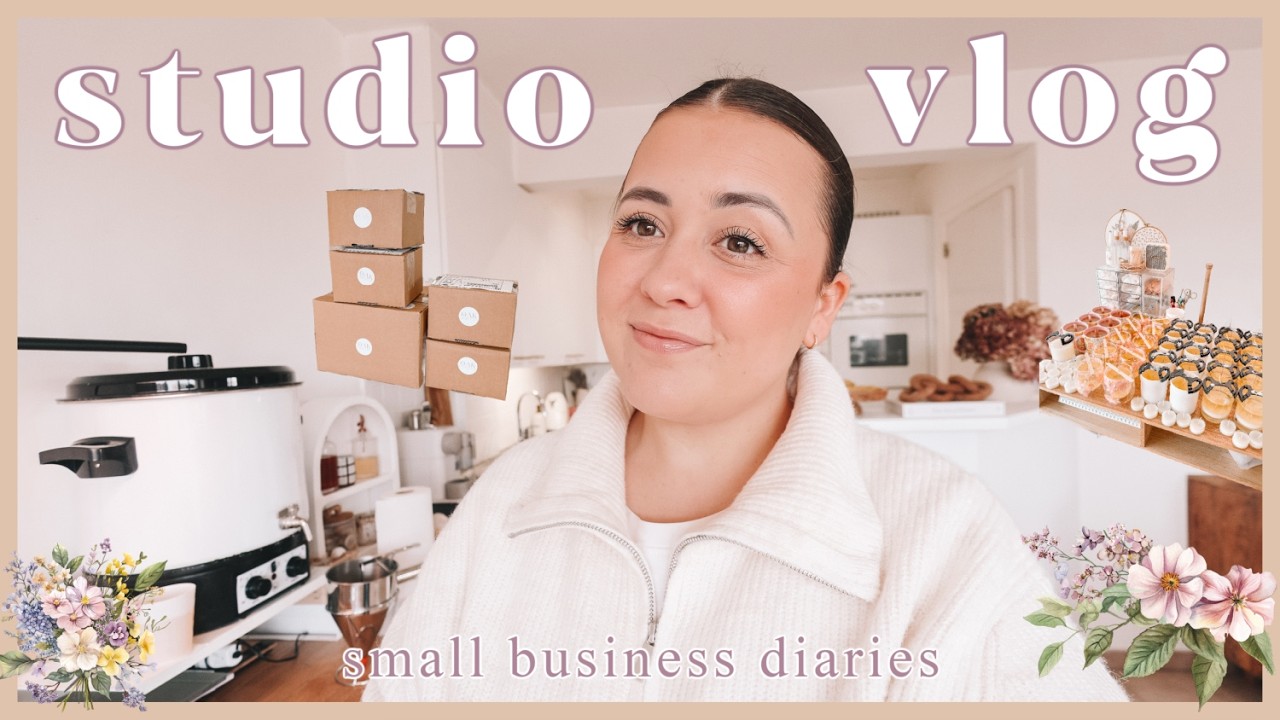 STUDIO VLOG | packing online orders, candle subscription & prepping spring candles and wax melts