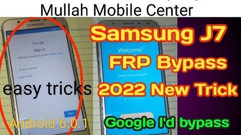 Samsung Mobile all frp bypass Android 6.0.1