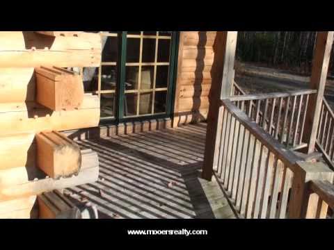 Maine Real Estate | Log Home On Lower Hot Brook La...