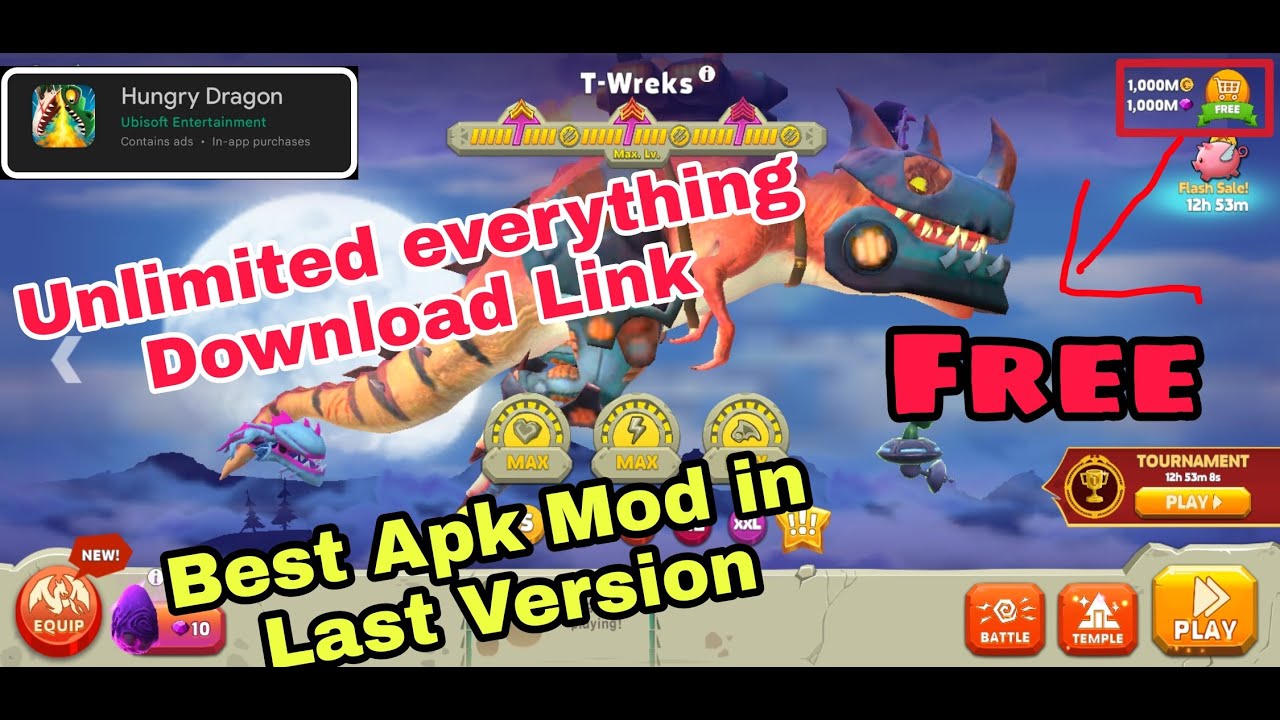 Hungry Dragon Unlimited everything best apk mod download//Hungry Dragon