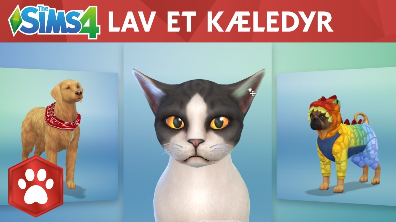 Sims Hunde og Officiel gameplaytrailer til Lav et kæledyr -