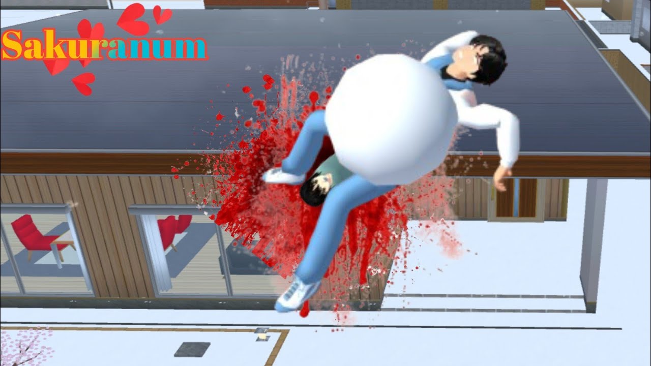 Taiga hamil😁melahirkan di atas genteng akibat di kejar polisi😯 || Sakura school simulator