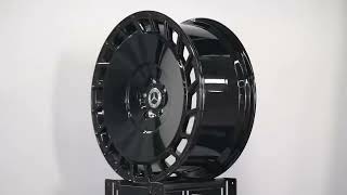 Gloss Black Coatd Concave Areodisc Car Wheelrim For Mercedes Benz Rangerover Landrover