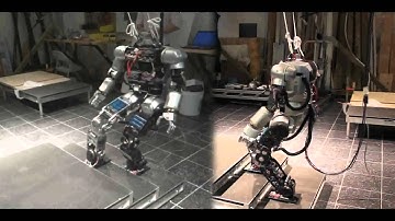 Jaemi Hubo Humanoid Robot Climbs Stairs (Open Loop)