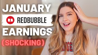 January Redbubble Income Report & Sales + Best Selling Designs Revealed | Print on Demand Seller