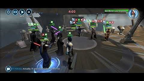 JML, Jolee, JKR, GAS & Hoda Flawless Counter w/ EPalp Lead & Vader..#VaderRework #JMLcounter #SWGOH