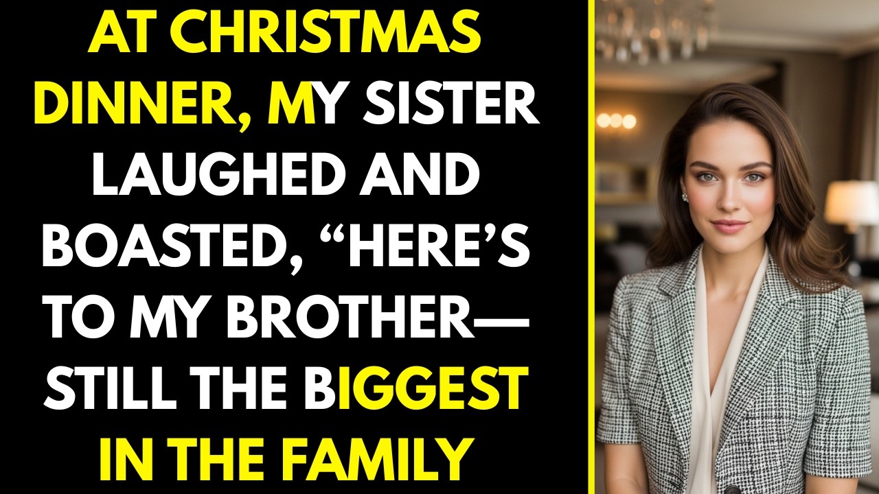 At Christmas Dinner, My Sister Laughed and Boasted, “Here’s to My Brother—Still the Biggest in the F