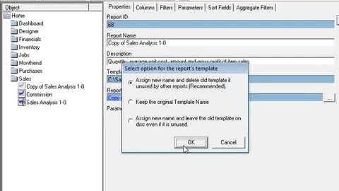Business Intelligence by Sage Peachtree Tutorial  Renaming BI Report