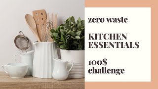 ZERO/LOW WASTE KITCHEN ESSENTIALS. 100$ challenge | live&wear NEAT