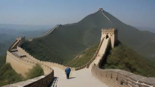 parrot and camel are visiting great wall of china