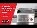 Vídeo: Plancha Industrial de Acero Eléctrica 50 cm Top Sobremesa Romux