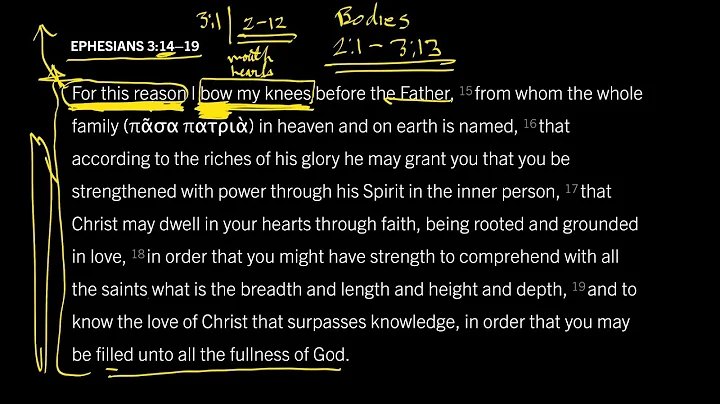 Warum betet Paulus nach dem Unterricht? Epheser 3:14-19, Teil 1