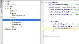Android Studio Tutorial   03   Create a simple user interface