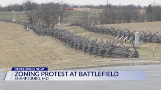 Siting cell tower visible from Antietam Battlefield leading to protests over zoning review
