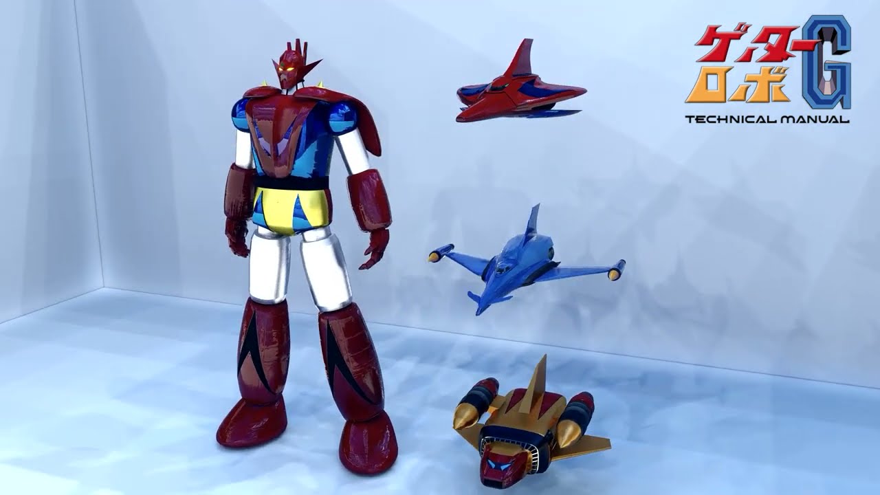 Getter Robo G (ゲッターロボG): Getter Dragon Cutaway - YouTube