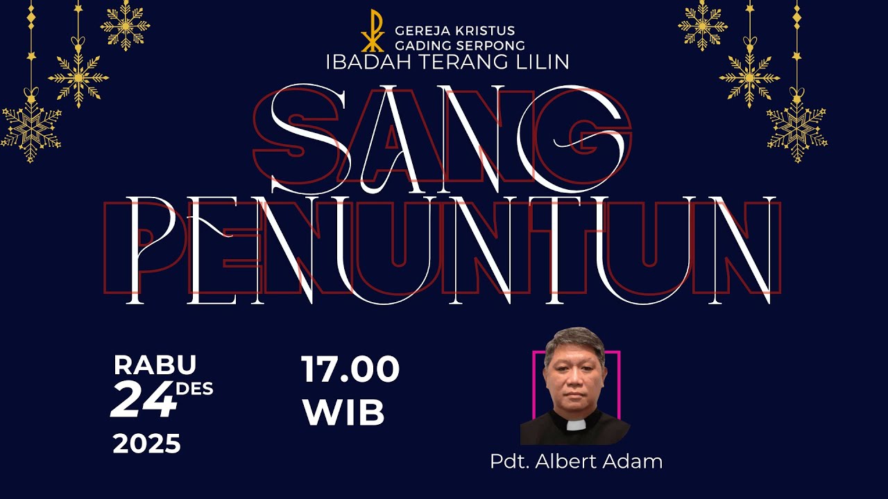 Ibadah Terang Lilin GKGS,  24 Desember 2025