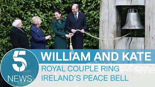 Prince William and Kate meet Ireland's President and visit the Peace Bell at the Áras | 5 News