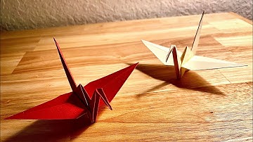 Traditional Origami Crane (Origami Tutorial #1)