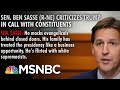Sen. Sasse Criticizes Trump During Call With Constituents | Way Too Early | MSNBC