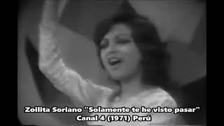 'Zoilita Soriano' en vivo Canal 4 (1971) Perú