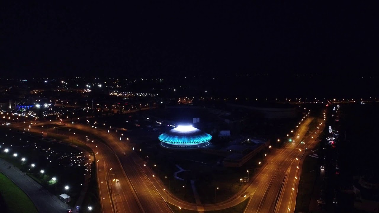 Казанский цирк ночью - YouTube