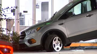 Man dies after driving wrong way on Beach Boulevard, slamming SUV into window of store: FHP