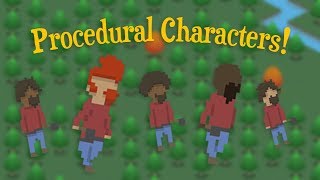 Making Randomised Characters! Indie Game Devlog