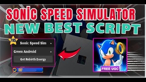 [🚨 FREE  UGC ] Roblox Sonic Speed Simulator Script - INF REBİRTH & *PASTEBİN 2023*