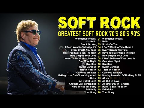 Best Soft Rock Ballads 70s 80s 90s🎙Elton John, Rod Stewart, Lionel Richie, Bee Gees, Eric Clapton