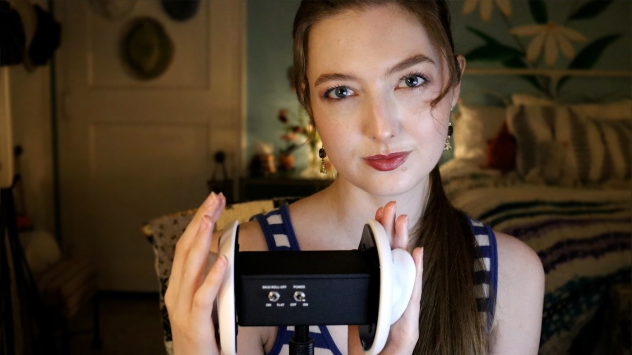 ASMR Oil Ear Massage w/ Gentle Mouth Sounds (No Talking)
