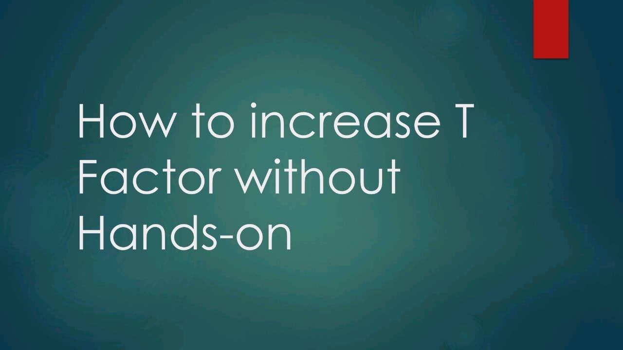 How to increase T Factor in Fresco 