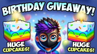 Giving 20 HUGE CUPCAKES to Chat 🎂 BIRTHDAY GIVEAWAY (LIVE)