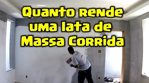 Como calcular a quantidade de massa corrida?