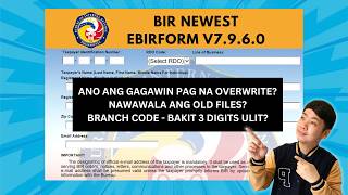 How to Install Offline eBIRForms Package v7.9.6.0 | FAQS - NAWAWALA ANG OLD FILES