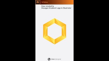 Adobe_Illustrator_Tutorials | Create "Hexagon Gradient logo" in illustrator