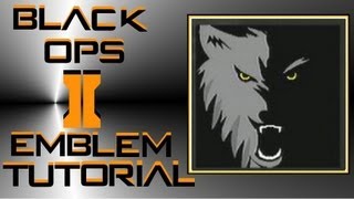 Call of Duty Black Ops 2 : Wolf Emblem Tutorial
