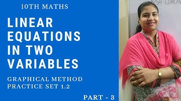 #linearequationsintwovariables Linear Equations In Two Variables 10 Maths-I Maharashtra Board