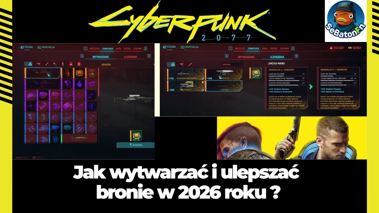 Jak wytwarzać i ulepszać bronie w Cyberpunku 2077 w 2026 roku ?