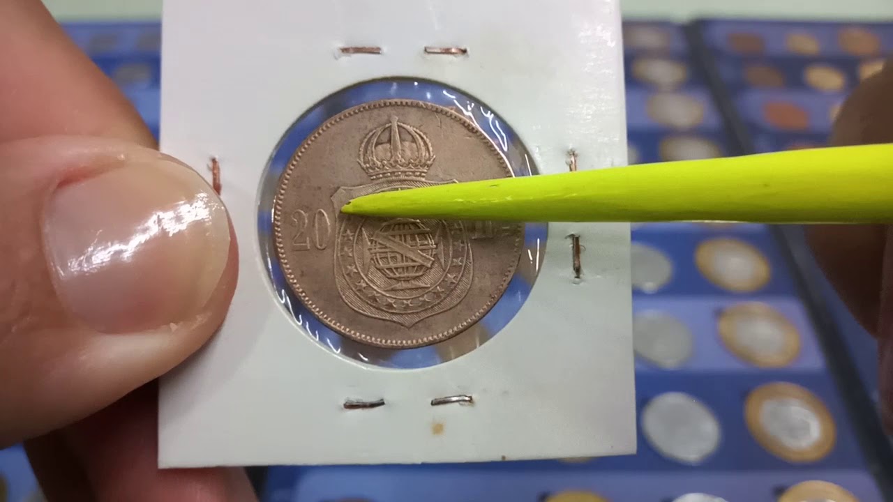 20 REIS DE 1868 E 1869 BRONZE