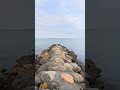 Stones by the Sea🚶♀️🌊 #shorts #shortsvideo #shortvideo #nature #sea