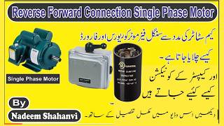 Reverse forward Connection of Single Phase Motor With Cam Stater Part 2 /How to attach capistor
